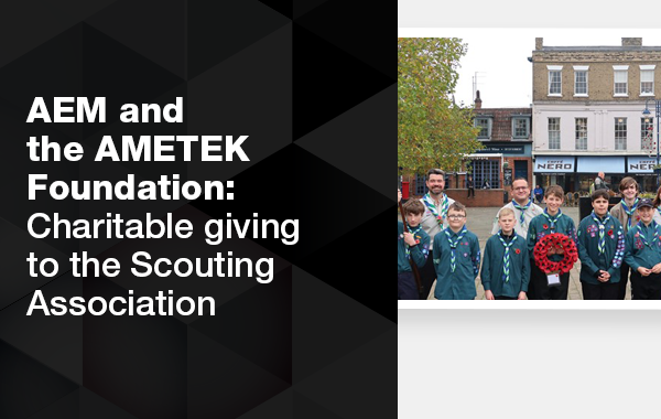 Tile introducing the AEM and AMETEK Foundation article